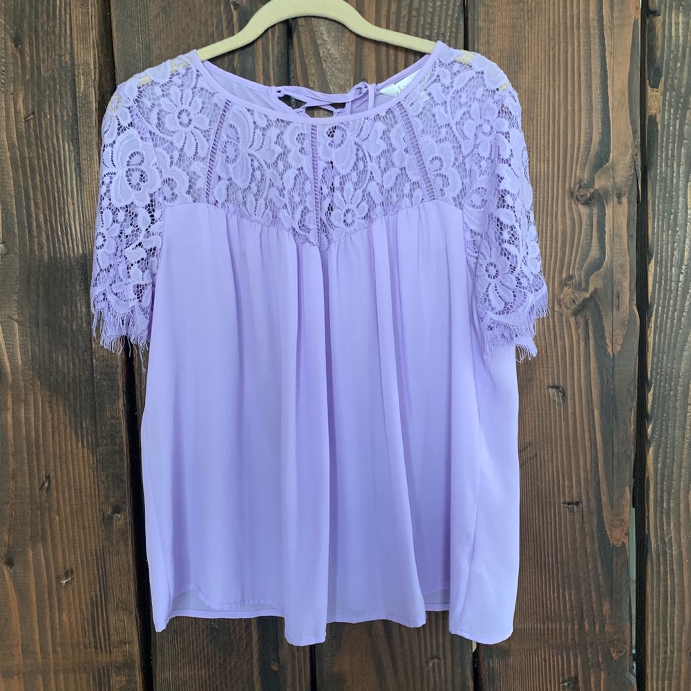 Lavender Lace Top
